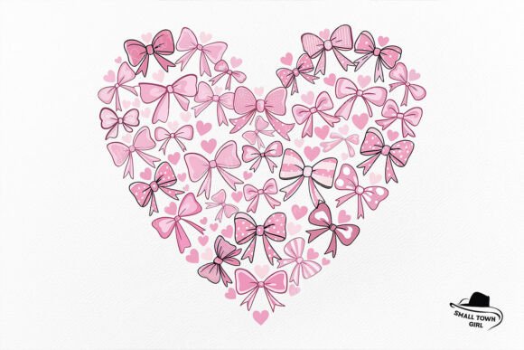 Bow Heart Coquette Valentine Sublimation: A Designer's Delight