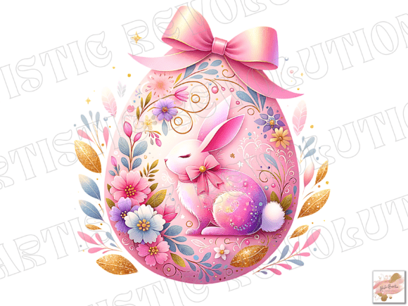 Coquette Easter PNG Floral Easter Egg: A Designer's Asset