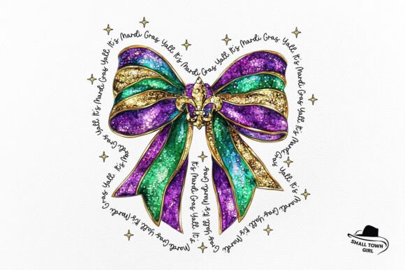 Elevate Your Designs with a Mardi Gras Coquette Bow