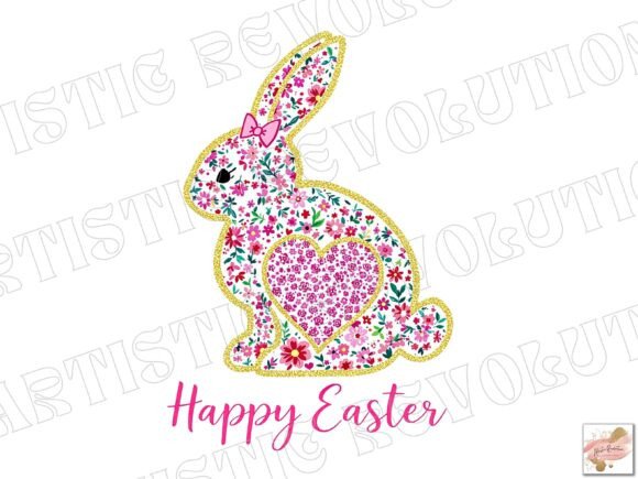 Elevate Your Spring Designs with a Floral Bunny PNG