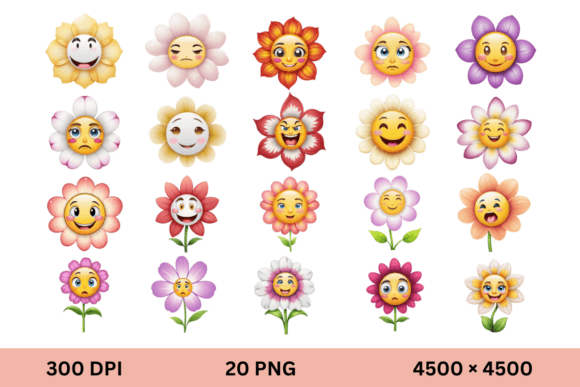 Flower Clipart Emoji PNG: Elevate Your Digital Design Projects