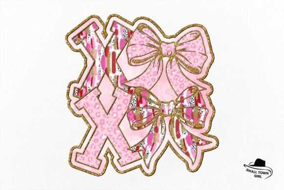 Glitter Valentine Coquette Bow Xoxo Png: Design Asset Guide