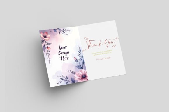 Greeting Card Mockup: Showcase Your Designs with Realism