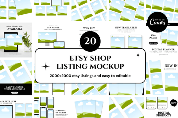 Mastering Etsy Visuals: Professional Listing Mockups