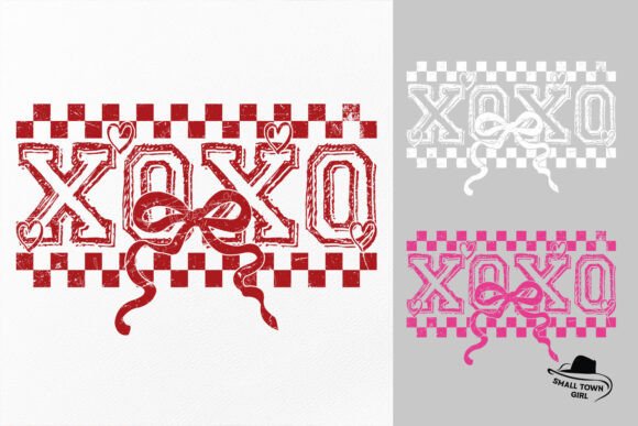Retro Checkered Valentine Coquette Xoxo: A Design Asset for Modern Creatives