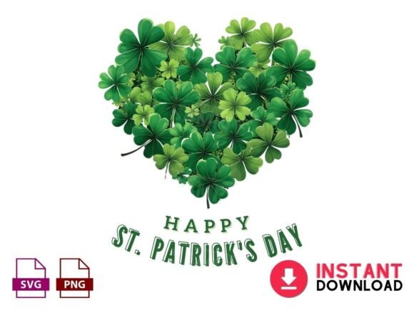 St. Patrick's Day Heart Design: Blending Festivity with Emotion