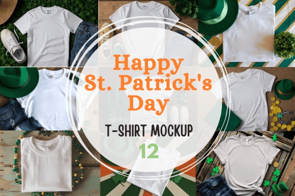 St. Patrick's Day T-Shirt Mockups for Designers