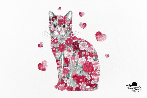 Valentine Floral Cat Heart Sublimation: A Designer's Guide